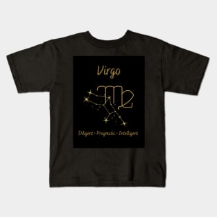 Astrology Collection - Virgo (Symbol & Constellation) Kids T-Shirt